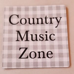 Country Music Zone Plaid Magnet